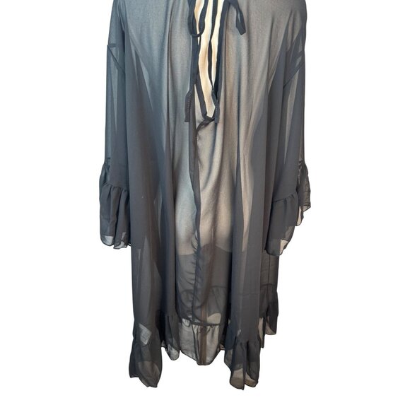2/$25 NEW Shein Sheer Oversized Cover-Up With Tie Back - One Size - Picture 6 of 14